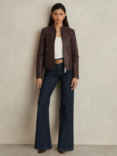 Paige Petite Wide-Leg Jeans in Dark Edinburgh Blue | Reiss Sale