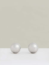 Polished Ball Huggie Earrings in Silver Tone | Reiss Sale