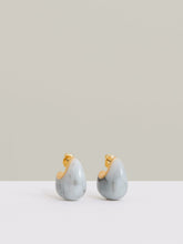 Curve Marble Scoop Earrings in Gold Tone | Reiss Near Me
