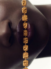 Molten Square Necklace in Gold Tone | Reiss Onsale