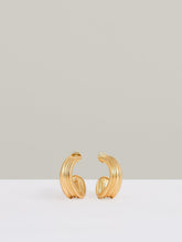 Fluid Hoop Earrings in Gold Tone | Reiss Discount
