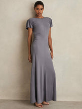 Modal Blend Ruched Jersey Dress in Grey | Reiss Discount