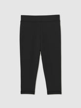 13-14 yrs Three-Quarter Length Leggings in Black | Reiss US