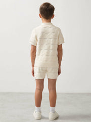 9-13 yrs McLaren F1 Team Speedmark Terry Shorts in White | Reiss Near Me