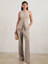 Good American Tailored Trousers in Beige | Reiss For Sale