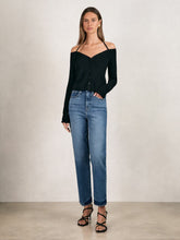 Straight Compression Jeans in Indigo Blue | Reiss Onsale