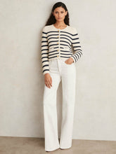 Paige Ecru Wide Leg Pintuck Jeans in Ecru | Reiss For Sale