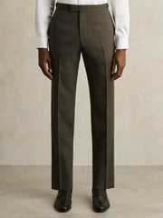 Slim-Fit Suit Trousers in Dark Green | Reiss Near Me