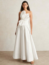 Acler Ivory Plissé Fan Strapless Maxi Dress in Ivory | Reiss Discount