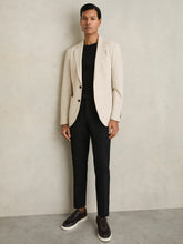 Slim-Fit Internal-Drawstring Trousers in Black | Reiss Onsale