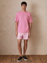 | Ché Cotton-Linen Sunset T-Shirt in Pink | Reiss Near Me