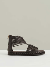 Leather Gladiator Sandals in Chocolate | Reiss Discount