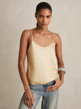 Silk Cami Top in Gold | Reiss USA