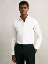 Regular Fit Slim-Fit Cotton-Sateen Shirt in White | Reiss Sale