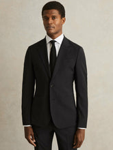 Wool-Blend Single-Breasted Suit Blazer Slim-Fit in Black | Reiss USA