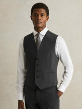 Wool-Blend Slim-Fit Waistcoat in Grey | Reiss Onsale
