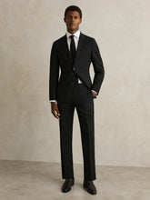 Slim-Fit Wool-Blend Suit Trousers in Black | Reiss USA