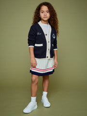 3-9 yrs SmileyWorld Logo Cardigan Unisex Fit in Off White | Reiss Onsale