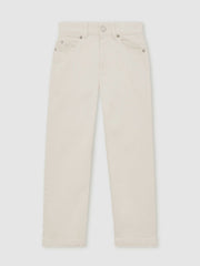 9-13 yrs Relaxed-Fit Jeans in Off White | Reiss Near Me
