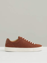 Nubuck Leather Low-Top Trainers in Brickwood Red | Reiss Near Me