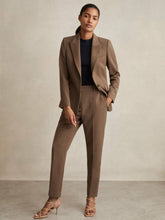 Petite Slim Fit Suit Trousers in Mink Neutral | Reiss Onsale