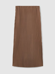 Pleated Jersey Midi Skirt in Chocolate | Reiss Near Me