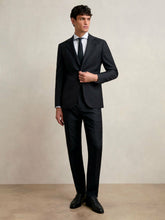 Wool Check Slim-Fit Suit Trousers in Navy | Reiss For Sale