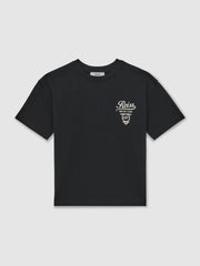 13-14 yrs Cotton Motor Cars-Print T-Shirt in Washed Blue/White | Reiss US