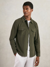 Cotton Corduroy Twin-Pocket Overshirt in Khaki Green | Reiss For Sale