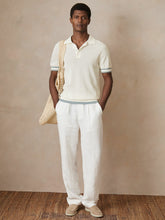 | Ché Cotton Knit Polo Shirt in White | Reiss US