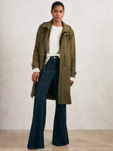 Removable-Hood Parka Rain Coat in Khaki | Reiss Near Me