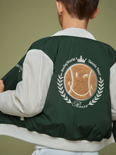 9-13 yrs SmileyWorld Bomber Jacket in Dark Green | Reiss US