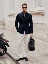 Wool-Blend Single-Breasted Blazer Slim-Fit in Navy | Reiss For Sale