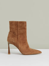 Suede High Heeled Ankle Boots in Tan | Reiss Discount
