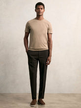 Cotton Crew Neck T-Shirt in Light Taupe Brown | Reiss For Sale