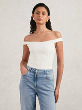 Scuba Corset Bodysuit in White | Reiss USA