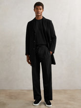 Relaxed-Fit Twill Drawstring Trousers in Black | Reiss Discount