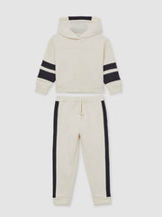 Cotton-Blend Joggers and Hoodie Set in Ecru | Reiss For Sale