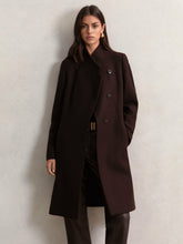 Coat in Chocolate Brown | Reiss US