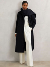 Coat in Navy | Reiss Discount