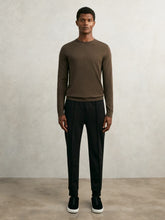 Interlock Drawstring Joggers in Black | Reiss Sale