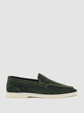 Suede Slip-On Loafers in Forest Green | Reiss Onsale