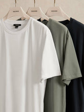 T-Shirts 3 Pack in White/Navy/Dark Sage Green | Reiss Discount