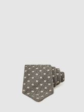 Wool-Silk Floral-Medallion Tie in Grey | Reiss Near Me