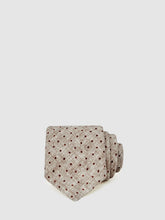 Wool-Cotton Polka-Dot Tie in Grey Melange | Reiss US