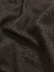 Silk Blend Herringbone Pocket Square in Chocolate Brown | Reiss