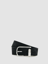 Suede Half-Keeper Belt in Black | Reiss Near Me