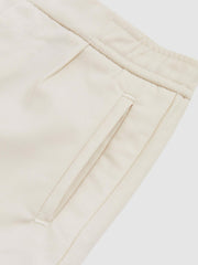 3-9 yrs Relaxed-Fit Pleated Tapered Trousers in Off White | Reiss Onsale