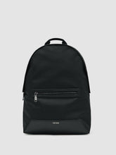 Woven Zipped Backpack in Black | Reiss USA