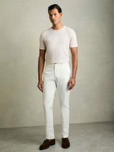 Cotton Crew Neck T-Shirt in Wheat Melange | Reiss Sale